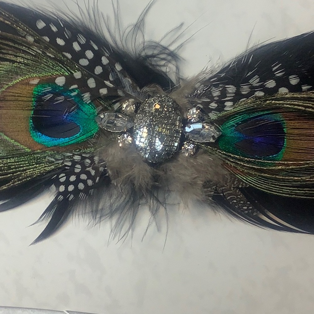COPY - Amazing Peacock Bowtie Brooch/Barrette